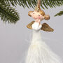 G Decor Set Of Two Adorable Angel Christmas Decorations, thumbnail 2 of 3