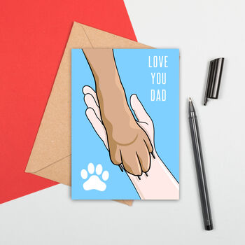 Dog Dad Love Large Size Card, 2 of 2