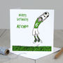 Personalised Red, Blue Or Green Football Birthday Card, thumbnail 4 of 5