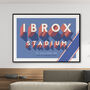 Rangers 'Ibrox Stadium' Typographic Poster, thumbnail 2 of 7