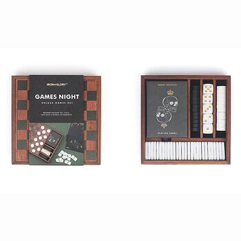 'Games Night' Wooden Travel Games Set, 4 of 4