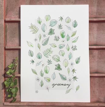 Greenery Leaves Print, 2 of 3