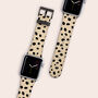 Beige Dots Vegan Leather Apple Watch Band, thumbnail 1 of 6