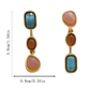 Colourful Gemstone Dangle Earrings Gift, thumbnail 5 of 6