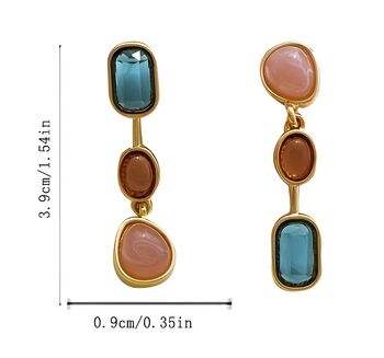 Colourful Gemstone Dangle Earrings Gift, 5 of 6