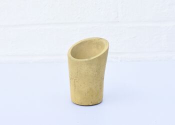 Concrete Mini Vessel Planter Pen Pot Cylindrical, 4 of 7