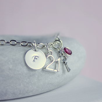 21st Birthday Personalised Charm Bracelet, 3 of 11