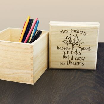 Personalised Teacher's Plant Seeds Box, 2 of 4