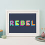 Colourful Rebel Giclee Print, thumbnail 1 of 4