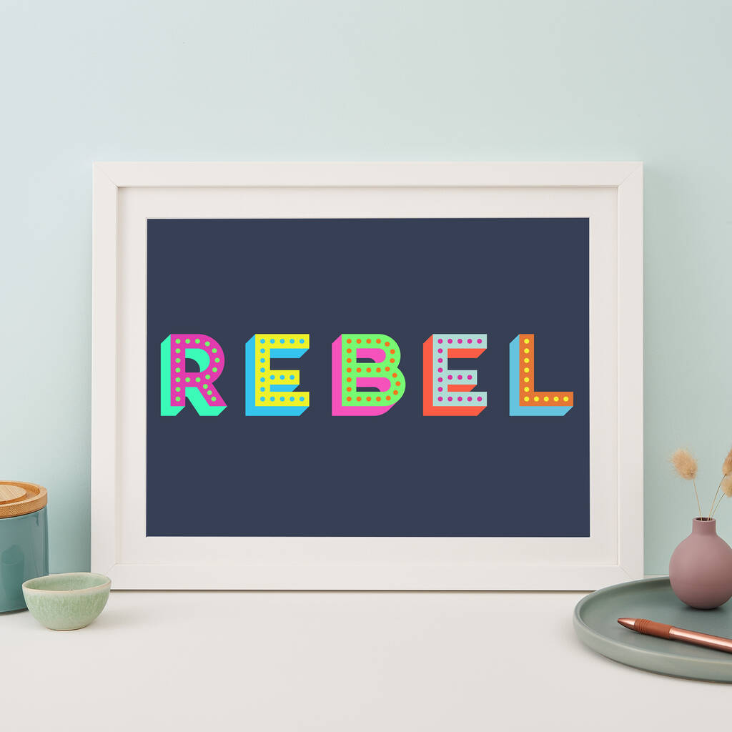 Colourful Rebel Giclee Print, 1 of 4