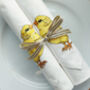 Set Of Two Embroidered Little Chick Napkins, thumbnail 3 of 8