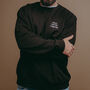 Embroidered Man Myth Legend Slogan Sweatshirt, thumbnail 2 of 3