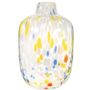 Multicoloured Speckled Glass Vase, thumbnail 2 of 3