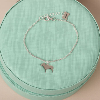 Personalised Silver Silhouette Dog Chain Bracelet, 6 of 12