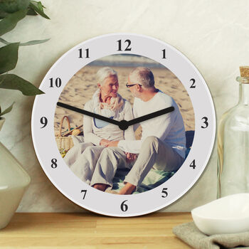 Personalised Photo Upload Wooden Clock, 3 of 3