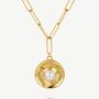 Chain Necklace With Pearl Coin In 18k Gold, Women's Jewellery, thumbnail 2 of 5