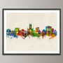 Bury St Edmunds Skyline Cityscape Art Print, thumbnail 7 of 7