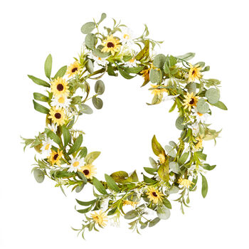 Spring Daisies Floral Wreath, 2 of 6