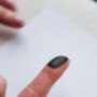 Mens Custom Leather Hidden Fingerprint Bracelet, thumbnail 2 of 11
