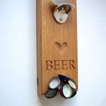 Personalised Wooden Bottle Opener, 3 of 5