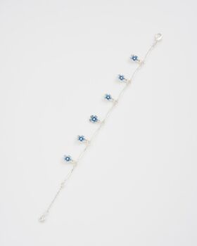 Forget Me Not Silver Bracelet, 3 of 7