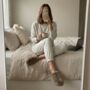 Luxury Faux Fur Memory Foam Slingback Slippers, thumbnail 5 of 11