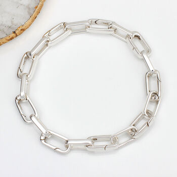Hinged Link Bespoke Sterling Silver Charm Bracelet, 2 of 7