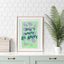 Don't Worry Be Happy Typography Print, thumbnail 1 of 5