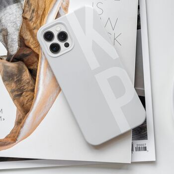 Personalised Initials White Phone Case, 4 of 7