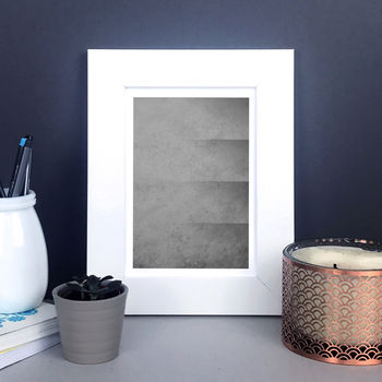 Modern Abstract Concrete Print – Industrial Home, 4 of 7