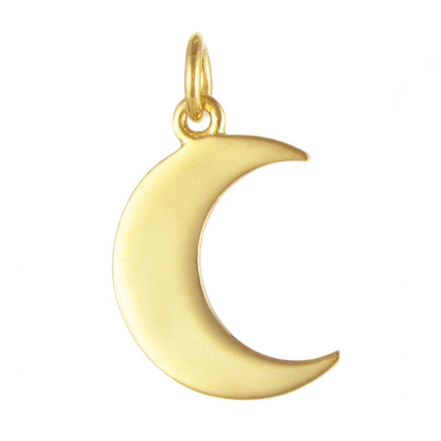 crescent moon pendant by black pearl | notonthehighstreet.com