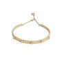Birthstone Bangle Bracelet Gold Plated Sterling Silver, thumbnail 9 of 11