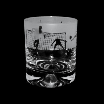 Football Etched Glass Tumber, 4 of 4