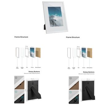 Picture Frame White Mdf And Glass Photo Frames, 9 of 9