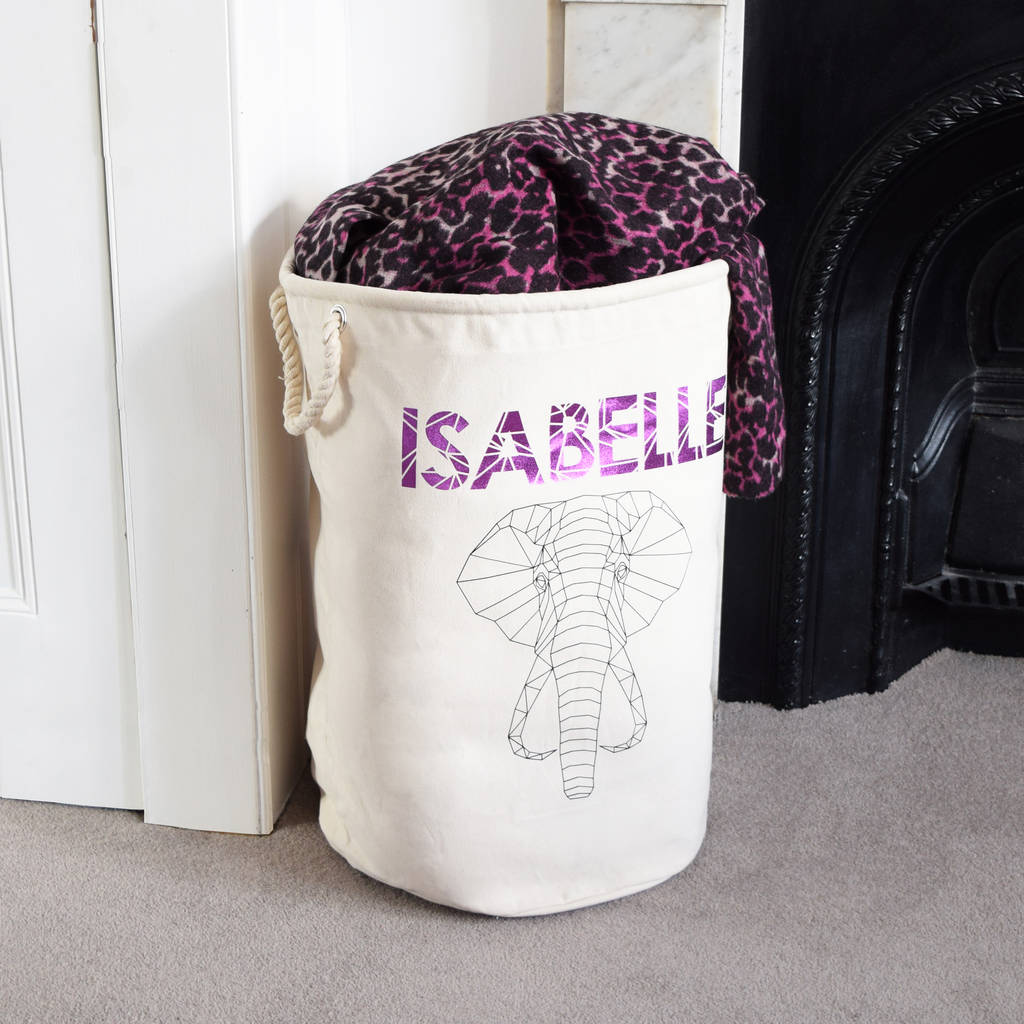 personalized canvas toy storage