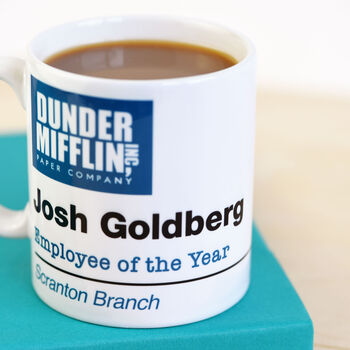 Personalised The Office Dunder Mifflin Employee Of The Year Mug, 2 of 10