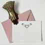 Heart In Her Hand Letterpress Notecard Set With Envelopes, thumbnail 5 of 5