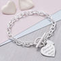Personalised Solid Silver Infinity Heart Bracelet, thumbnail 1 of 7