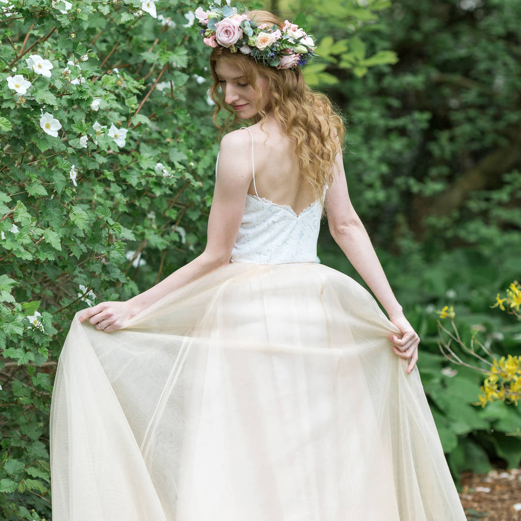 Bridal Wedding Tulle Skirt Separate By Matchimony | notonthehighstreet.com