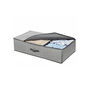 Grey Foldable Underbed Storage Bag Boxes With Divider, thumbnail 6 of 7