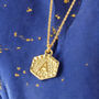 Textured Hexagon Initial Necklace, thumbnail 5 of 7