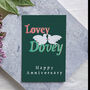 Lovey Dovey Happy Anniversary Card, thumbnail 1 of 2