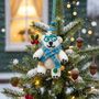Handmade Felt Cosmo Polar Bear Hanging Christmas Dec, thumbnail 1 of 2