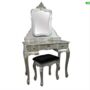 French Antique Dressing Table In White , Gold Or Cream, thumbnail 6 of 10