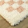 Neamiah Chequered Shag Area Rug, thumbnail 4 of 6
