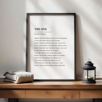The One Poem Personalised Wedding Print, 2 of 11