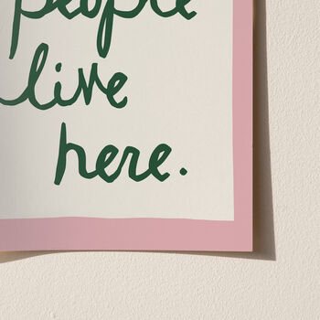 Cool People Live Here Handwritten Print, 9 of 12