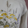 Embroidered Biker Cropped Ivory Jacket, thumbnail 8 of 11