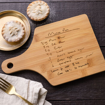 Personalised Handwriting Christmas Recipe Board For Her, 6 of 6