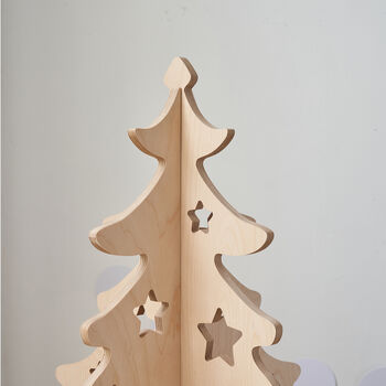 Alternative Wooden 4ft Christmas Tree, 3 of 10